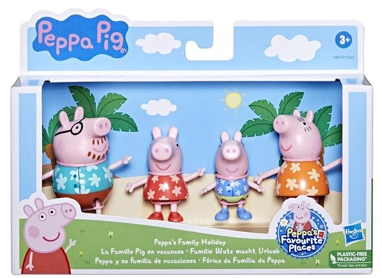 Peppa Pig Peppa's Famili\y Holiday set 3+