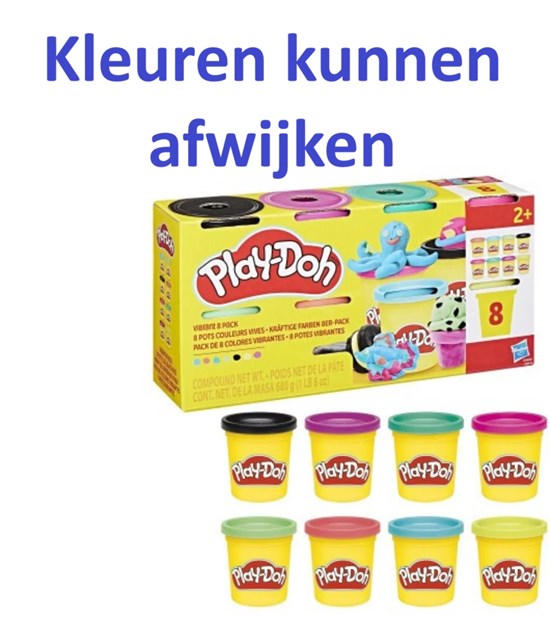 hasbro Play Doh 8 Krachtige Kleuren Klei set 3+ 
