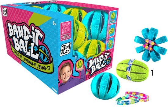 tomy Band-It Plath Opvouwbare Bal assorti 5+  