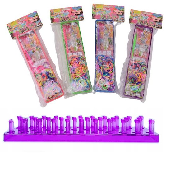 Loombands Machine met Loombandjes assorti kleuren 