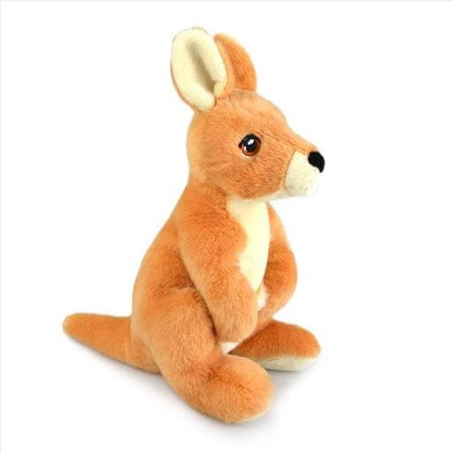 Keeleco Recycle Kangaroo Wallaby met Buidel 20cm  