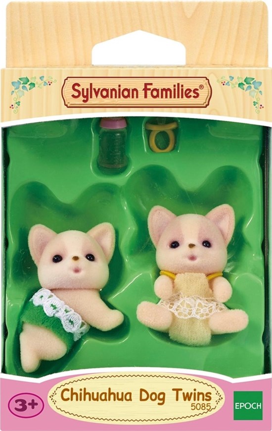 5085 sf chihuahua hondjes baby tweeling met flesje en speentje 3+