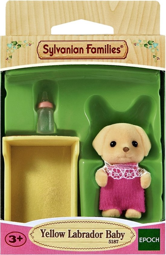 5187 Sylvanian Families Baby Labrador met Bedje 3+