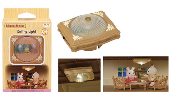 5528 Sylvanian Families Plafond Lamp Geeft ECHT Licht 3+