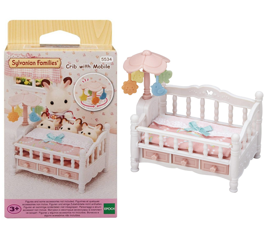 5534 Sylvanian Families Bed voor Drieling met Mobiele 3+ 