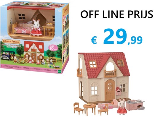 5567 Sylvanian Families Red Roof Cosy Cottage Startershuis 3+ 