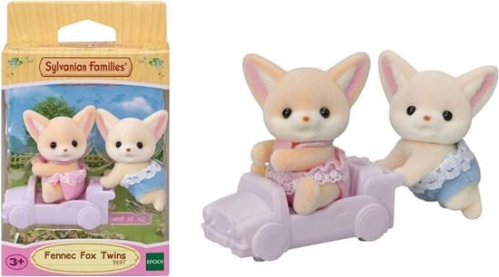 5697 Sylvanian Families Tweeling Woestijn Vos met Loopauto 3+
