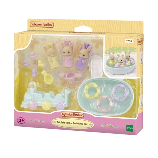 05707 Sylvanian Families Drieling Baby Konijn Badset 3+ 