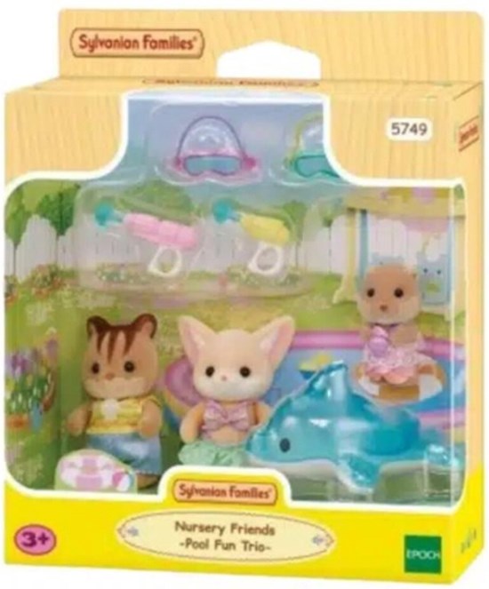 5749 Sylvanian Families Trio Peutervriendjes Zwembad Fun 3+ 
