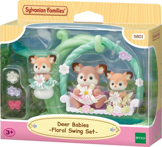 05801 Sylvanian Families Baby Hertjes Bloemen Schommel 3+ 