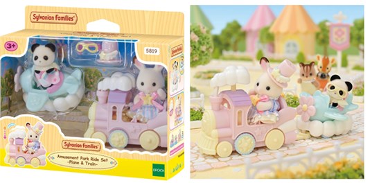 5819 Sylvanian Families Pretpark Speelset Vliegtuig & Trein 3+ 