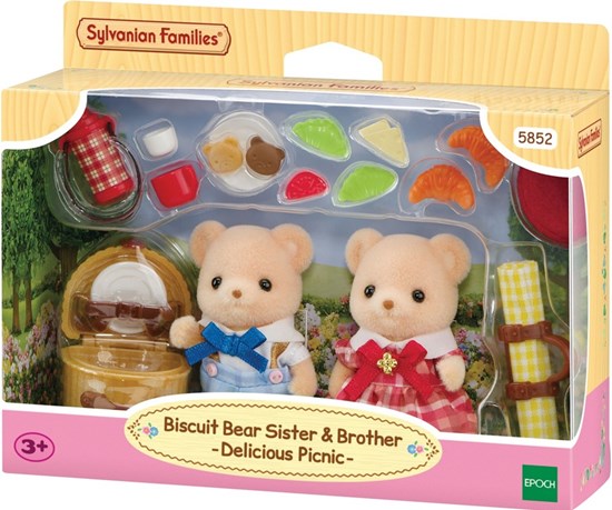 5852 Sylvanian Families Biscuit Bear Boy & Girl Speelset 3+ 