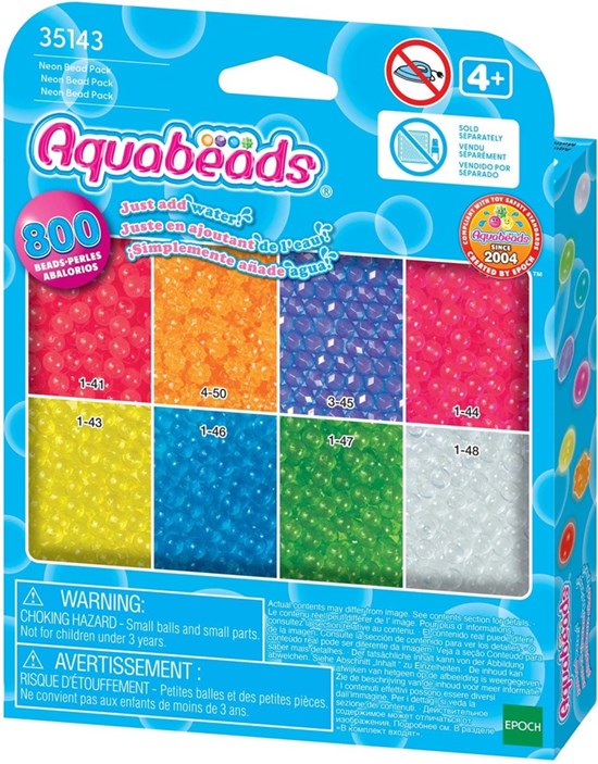 35143 Aquabeads Circa 800 Neon Kleuren Navulling 4+ 