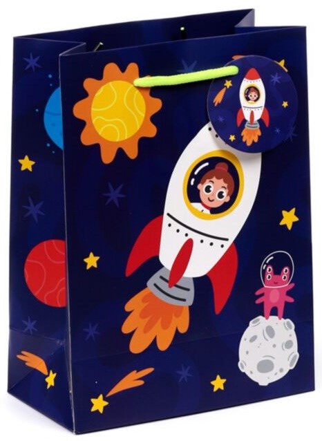 Astronaut Cadeautasje Medium Circa 23x17x9cm 