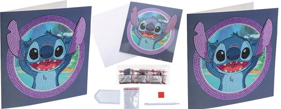 Disney Stitch Crystal Art Card Kit 6+ 