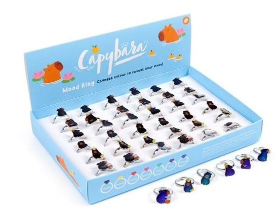 Capybara Mood Ring  prijs per stuk 