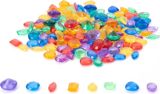 Tickit Doorschijnende Kleur Juwelen in Emmertje circa 144dlg 3+ 
