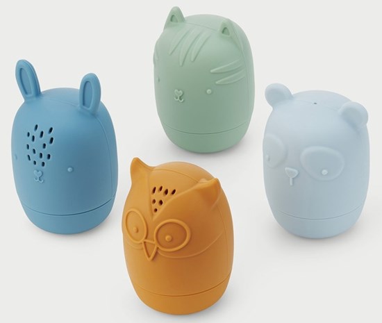 Tickit Silisoft 4 Dierlijke Waterspuiters Neutrale Kleuren 0mnd+ 