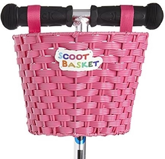 micro step scoot Basket Mandje Roze  