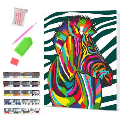 creative sets Diamond Art Zebra Pop Art 30x40cm 6+ 