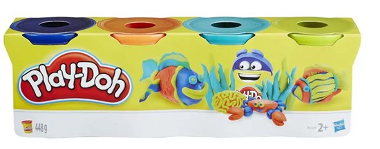 Play Doh 4 Potjes Gekleurde Klei 2+ 