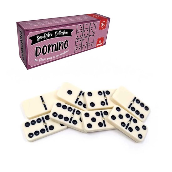 Svoora Retro Dominospel in Doosje 6+