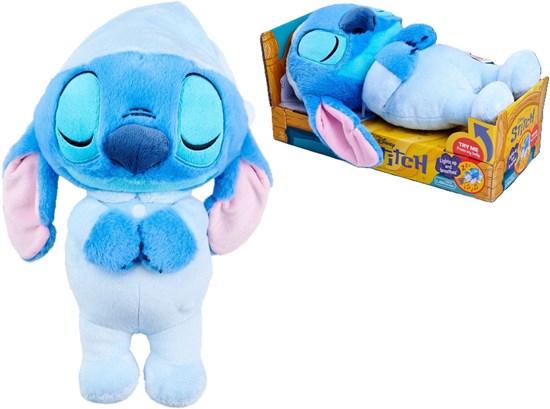 Disney Knuffel Stitch Slaapvriendje circa 31cm met Licht en Muziek  