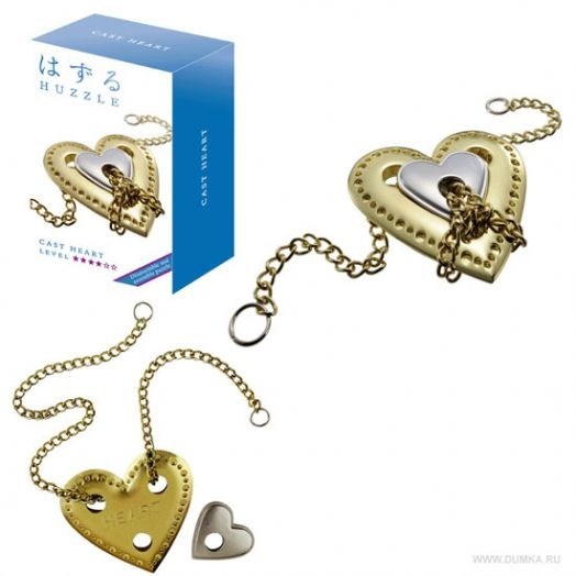hanayama Huzzle Puzzel Cast Heart Level **** 