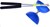 Acrobat Rubber Diabolo met Aluminium  Stokken Blauw