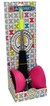 Acrobat Rubber Diabolo met Aluminium Stokjes Pink 