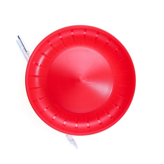Acrobat Top Spinning Jongleerbord met Stokje circa 23½cm Rood 