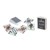 copag Plastic Pokerkaarten Jumbo blauw