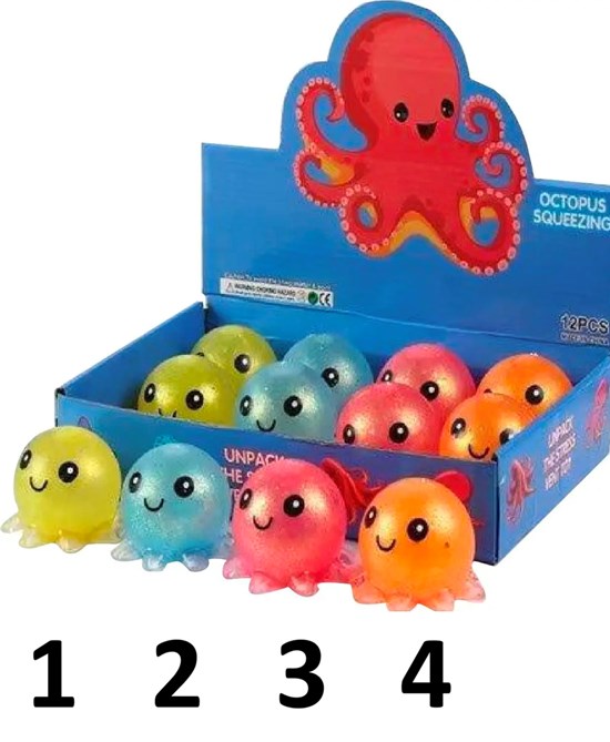 Squeeze Octopus ass.Kleuren 3+ 