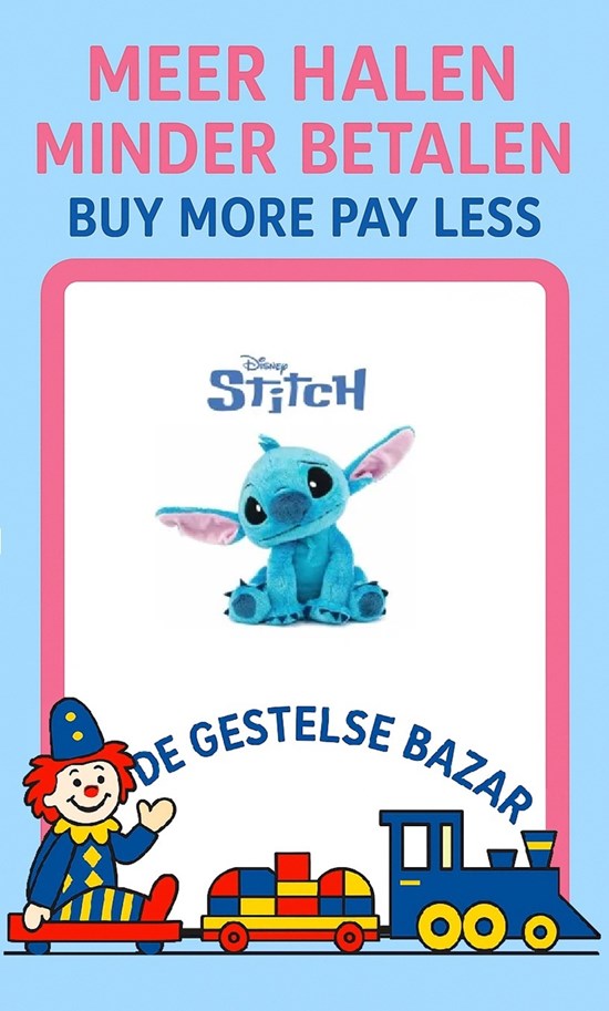 Disney Lilo & Stitch Pluche Stitch figuur circa 25cm