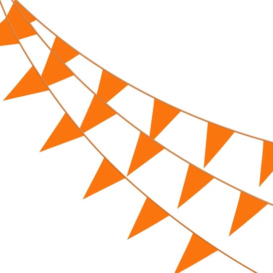 Oranje Plastic Vlaggenlijn 