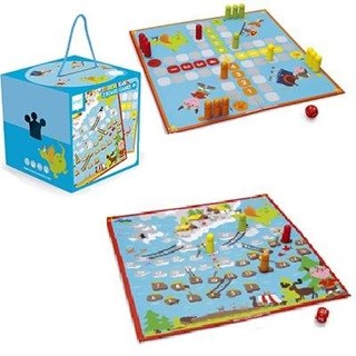 Scratch Dubbel Bordspel Ladder Game & Ludo 4+