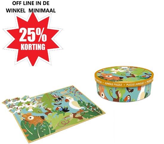 Scratch Puzzel Jungle Dieren 100dlg 5+ 