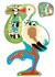 Scratch Ooievaar Contour Puzzel in Kadodoos 24stukjes 3+ 