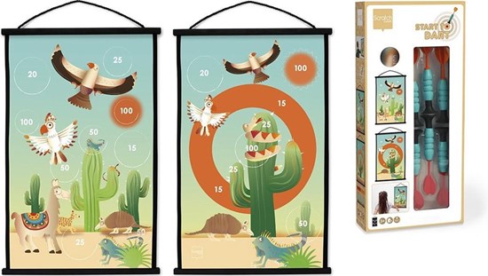 Scratch Dartspel MEXICO met Zuignappen 