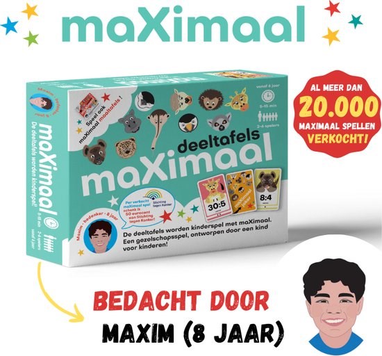MaXimaal: Deeltafels-Deelsommen Kaartspel 6+