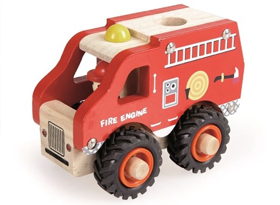 Egmont Toys Houten Brandweerwagen met Figuur 18mnd+ 