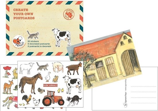 Egmont Toys Knutselpakket 10 Postkaarten met 50 Stickers 3