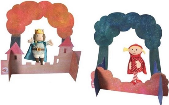 Egmont Toys Tafel Poppenkast hout 48x45x50cm 