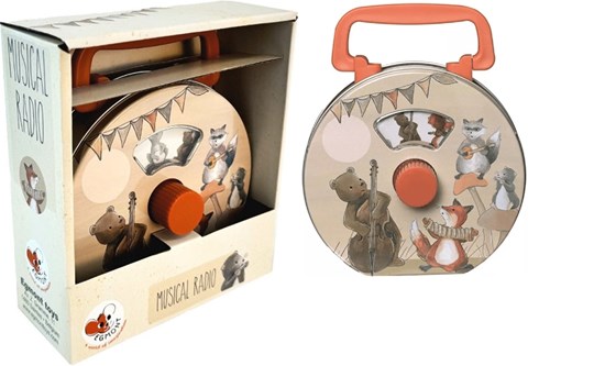 egmont toys Metalen Muziekdoos Radio Dieren Muzikanten 3+ 