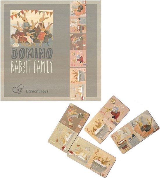 Egmont Toys Domino Familie Konijn 24dlg 3+