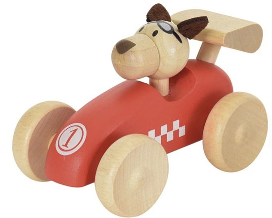Egmont Toys Houten Race Auto met Hond 12mnd+ 