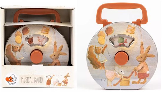 egmont toys Metalen Muziekdoos Radio Muizen Vrienden 3+