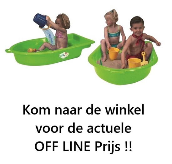 Zandbak/Zwembad Boot Groen 2dlg 