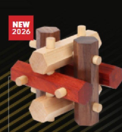 Eureka VIPuzzles Nest-Pin Puzzle Hout 8+ 