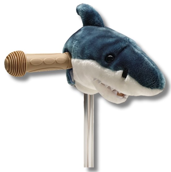 Wild & Soft Téte Pluche Stuur Haai Grijs/Wit 3+ 